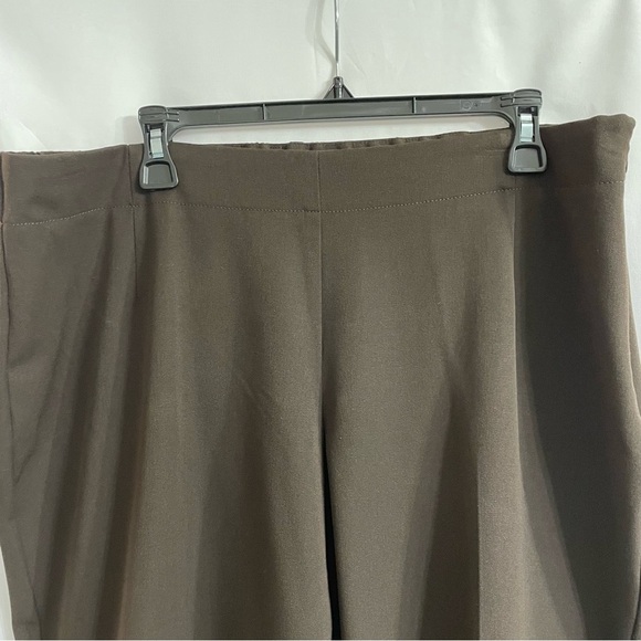 Talbots 18WP Brown Dress Pants High-Waisted Straight-Leg Career Tailored - Picture 3 of 7